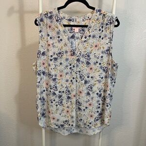 St. Tropez Multicolor Floral Blouse